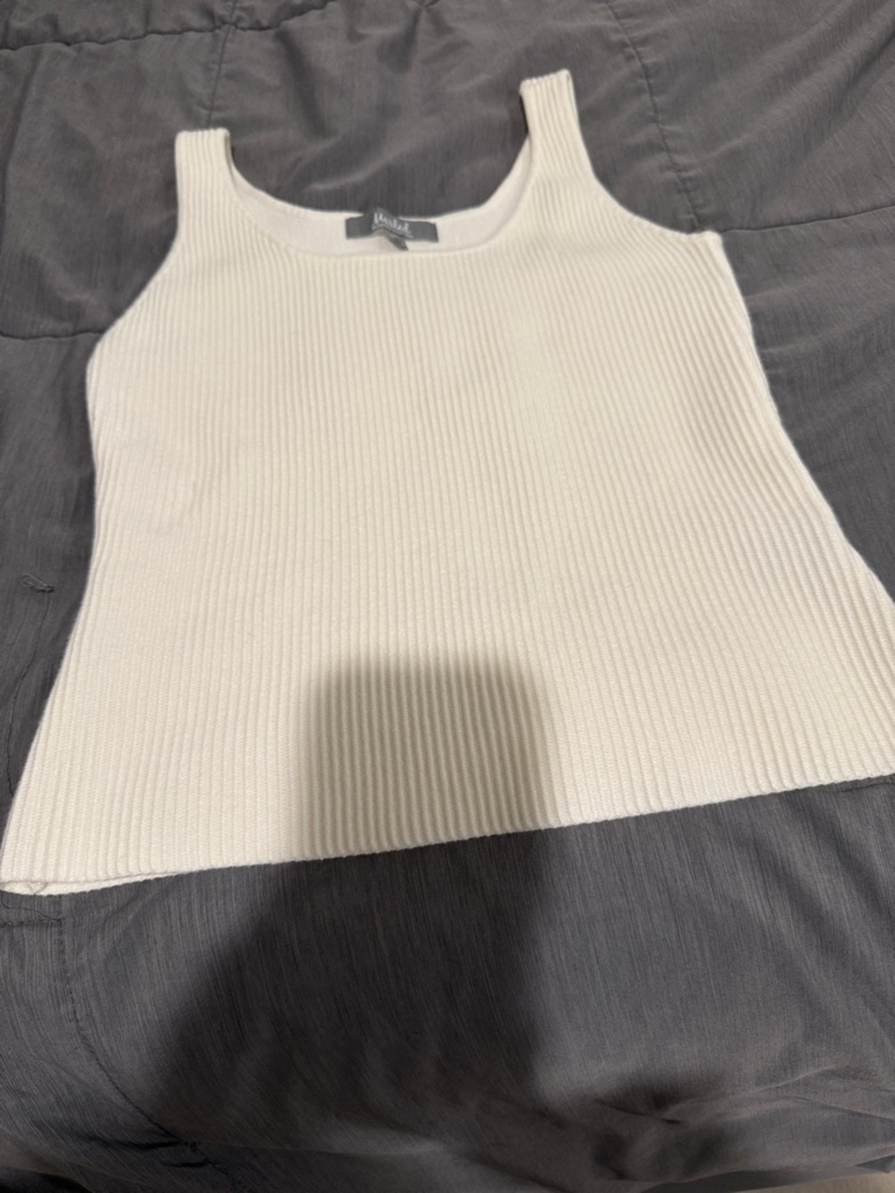 Marled reunited clothing Ribbed Cream Tank Top - Women’s Knit Cami